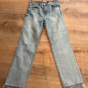 Kensie The Slim Straight Cut Light Wash Denim Jeans Size 4/27